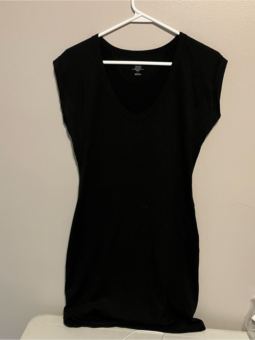 Icebreaker Black V-Neck Cap-Sleeve dress size small